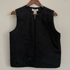 Susan Bristol Black Quilted Vest